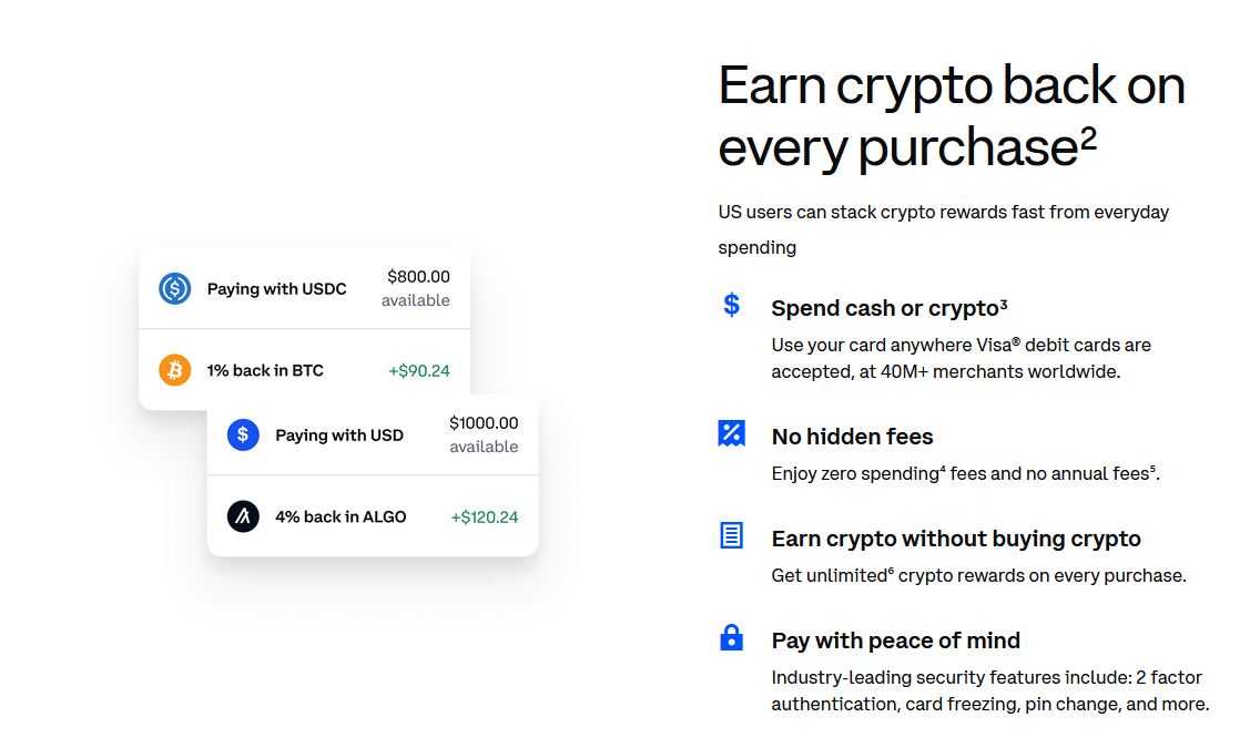 coinbase crypto creditcard