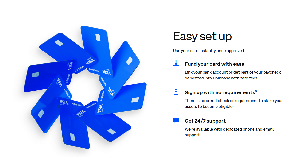 coinbase setup crypto creditcard