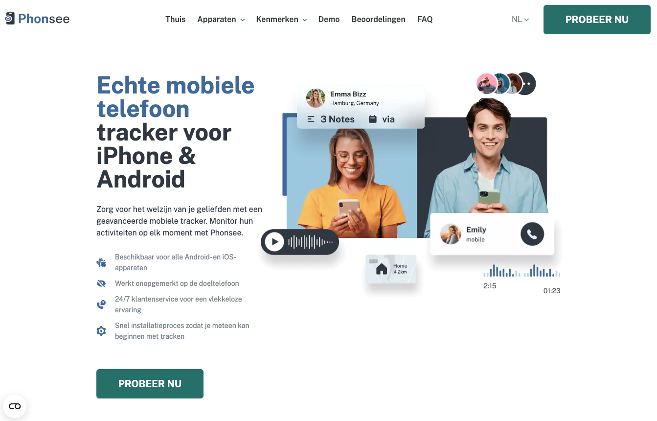 spionage app voor android phonesee
