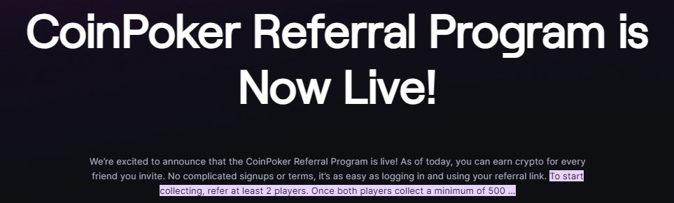 coinpoker review referral