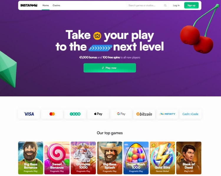 Instaspin, beste casino bonussen