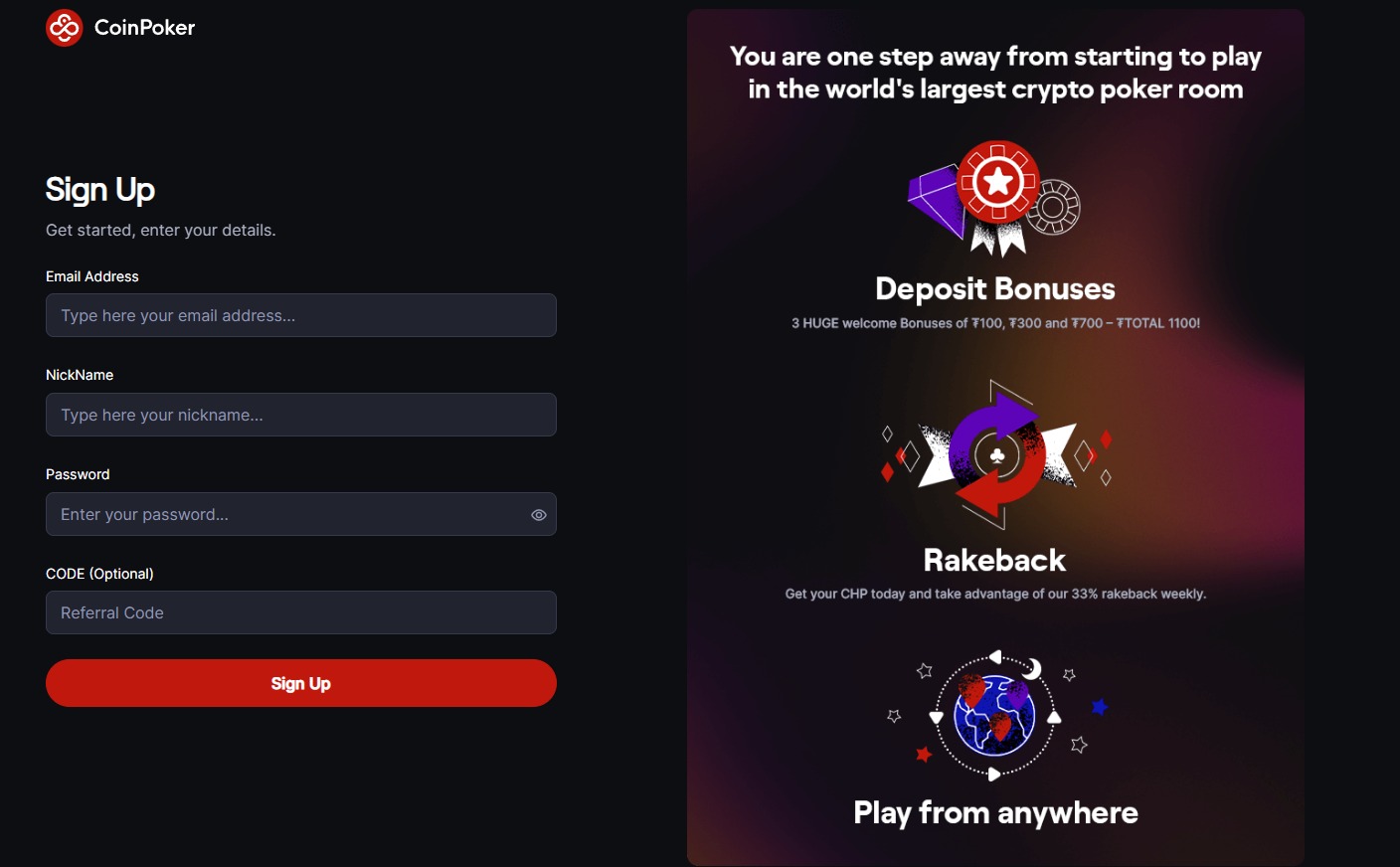 aanmelden coinpoker