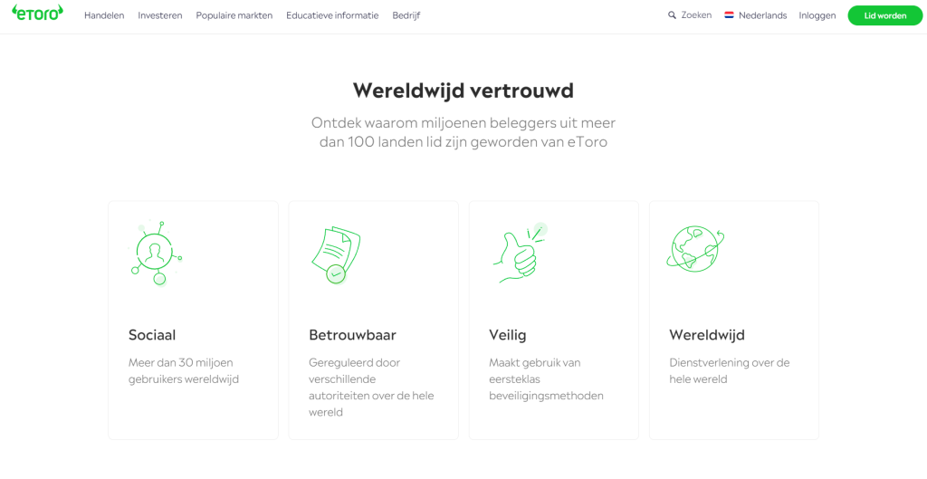 startpagina eToro Bitcoin kopen met creditcard