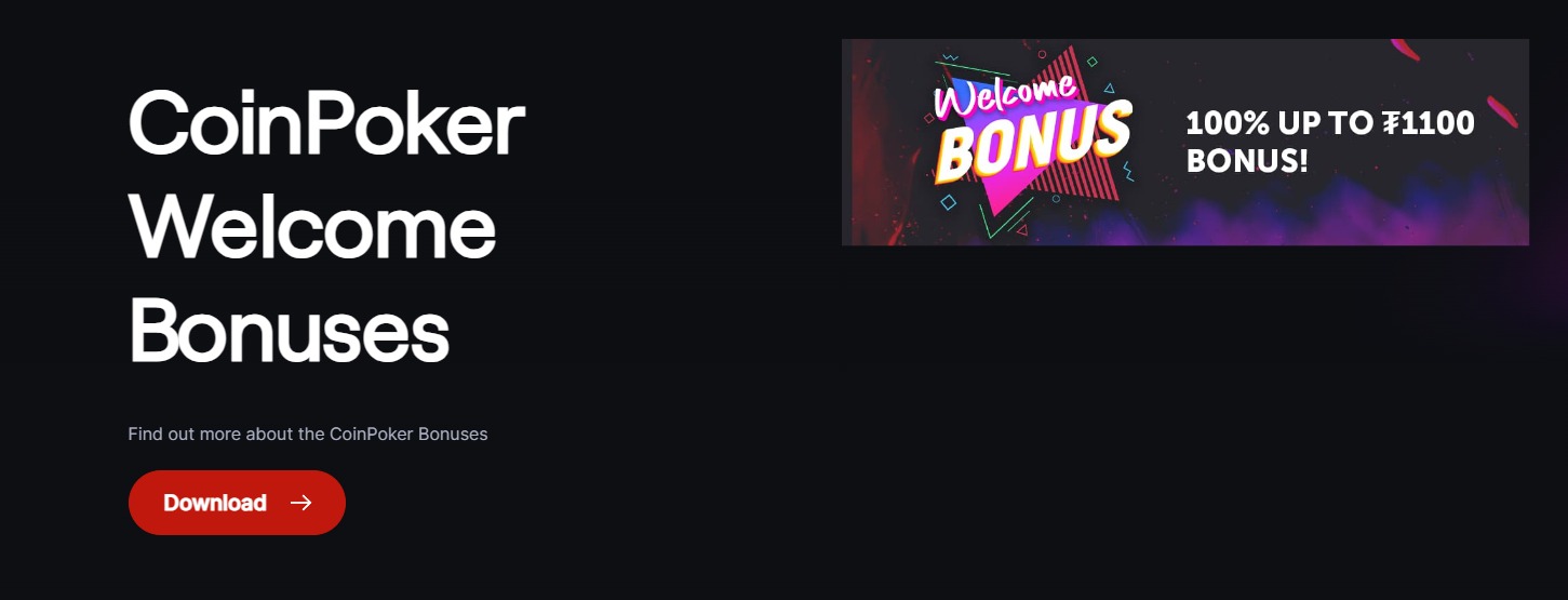 welkomstbonus coinpoker