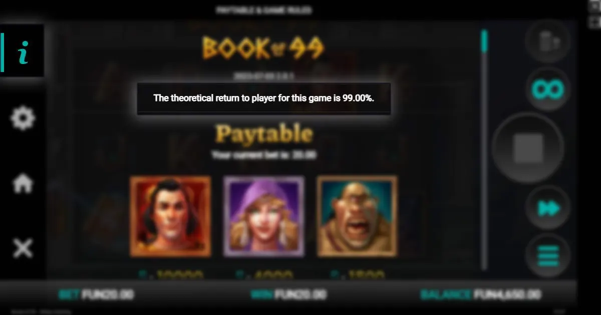 best uitbetalende online gokkast Book of 99 