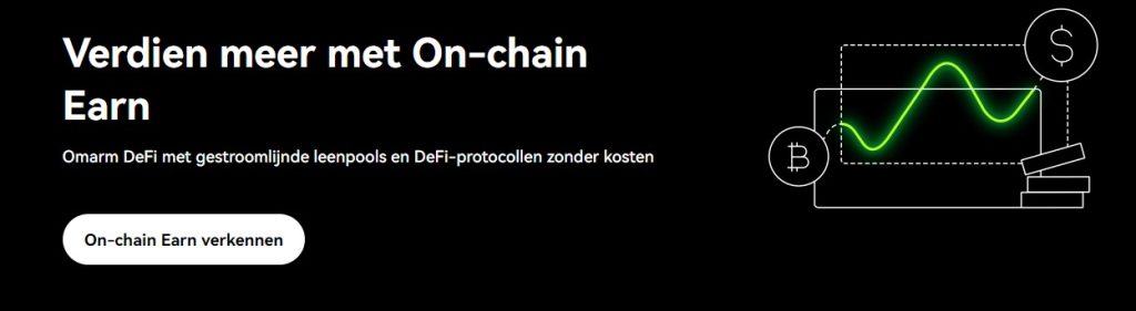 onchain earn OKX- leenpools en DeFi protocollen zonder kosten