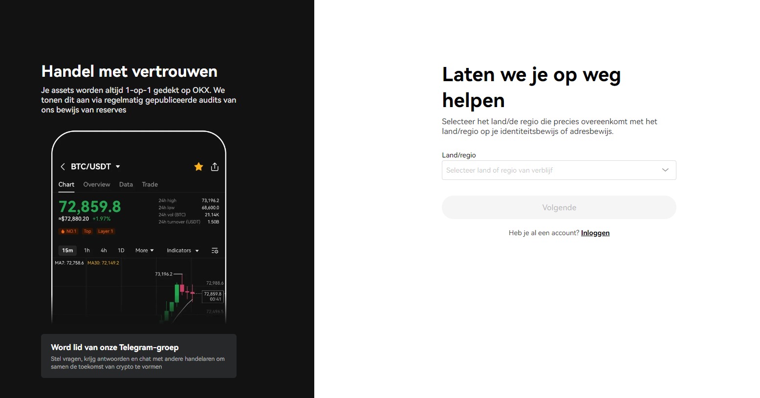 okx aanmeldpagina crypto margin trading platform