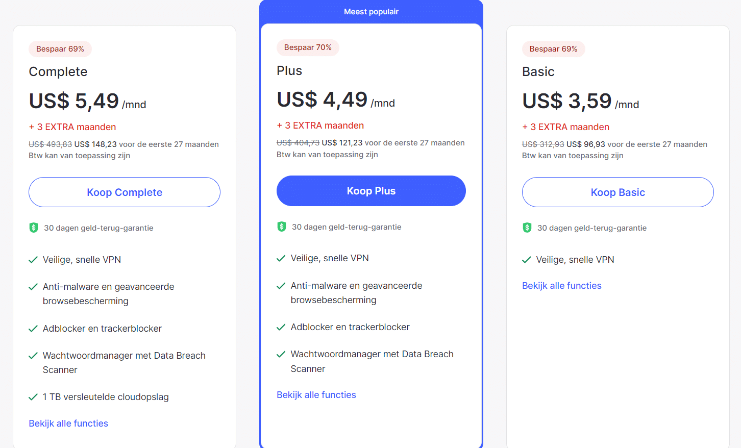 NordVPN abonnementen