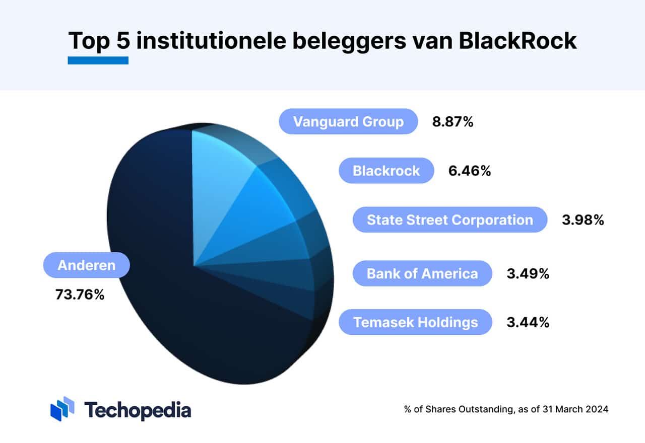 Top 5 grootste institutionele BlackRock beleggers