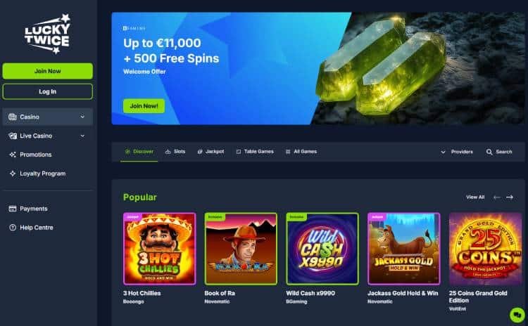 LuckyTwice, beste Apple Pay casino