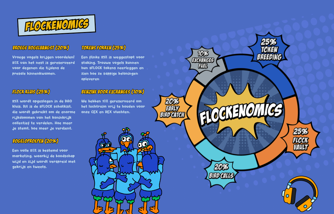 flockerz tokenomics koers verwachting