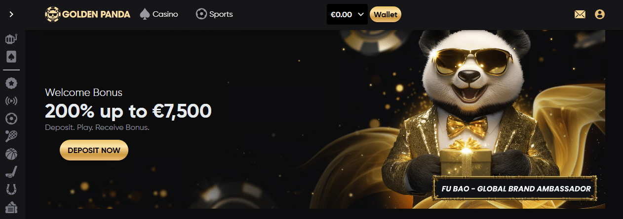 golden panda welkomstbonus
