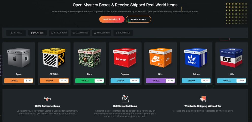 Beste mystery boxes online bij Lootie