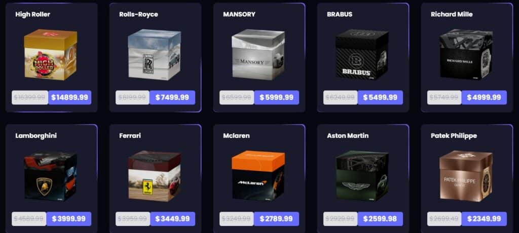 High value mystery boxes online bij RillaBox