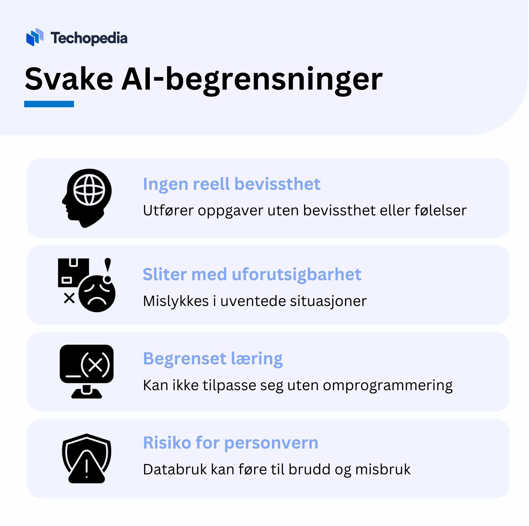 Svake AI-begrensninger