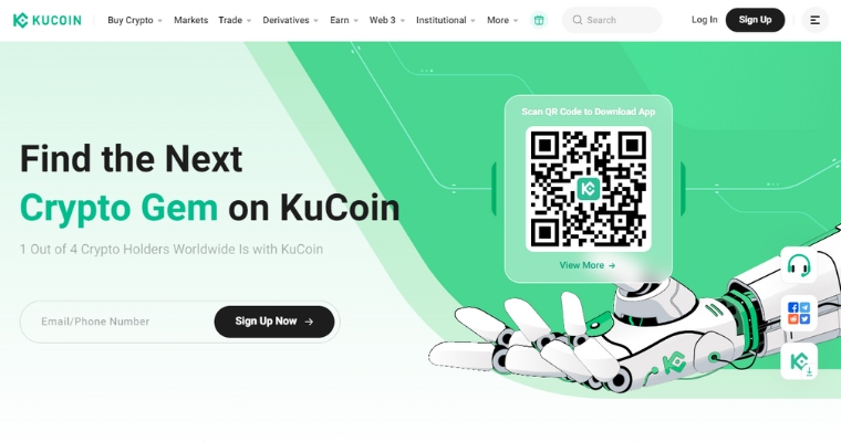 Kjøp Bitcoin på KuCoin
