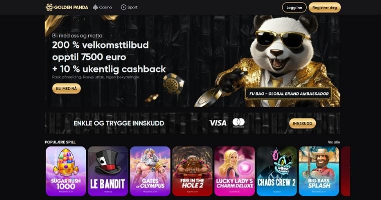 Skjermbilde av casino Golden Panda