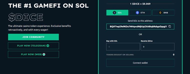 Gå til Mega Dice Tokens hjemmeside
