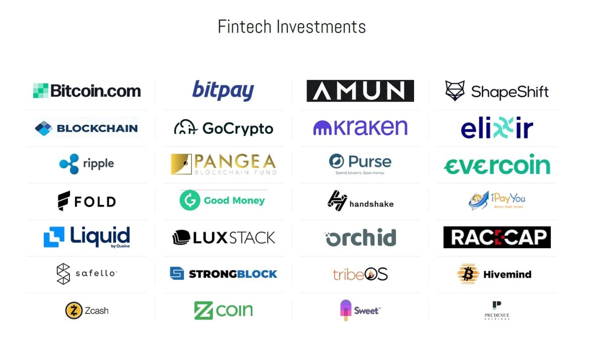 Roger Ver Fintech investeringer