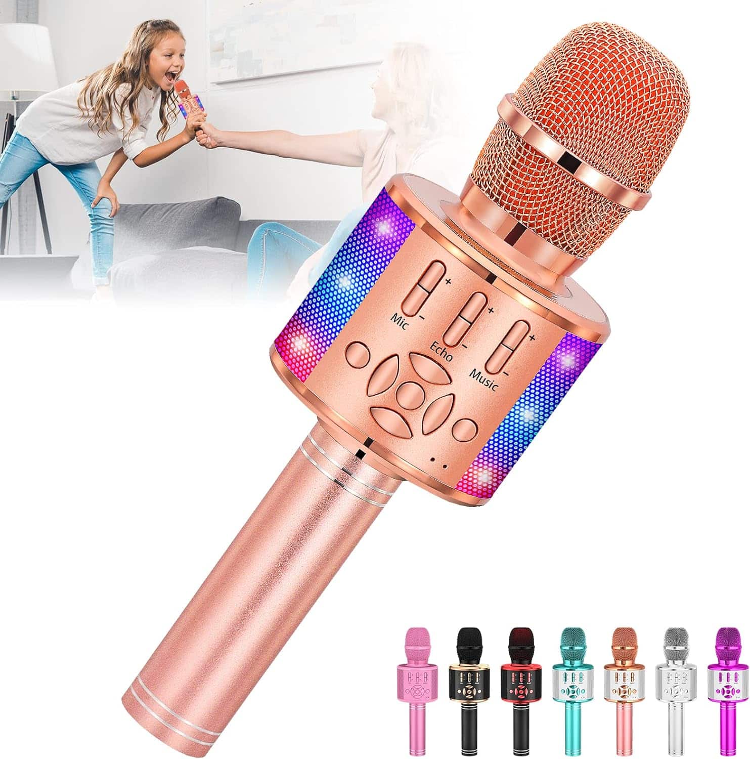 Amazmic karaokemikrofonmaskin for barn