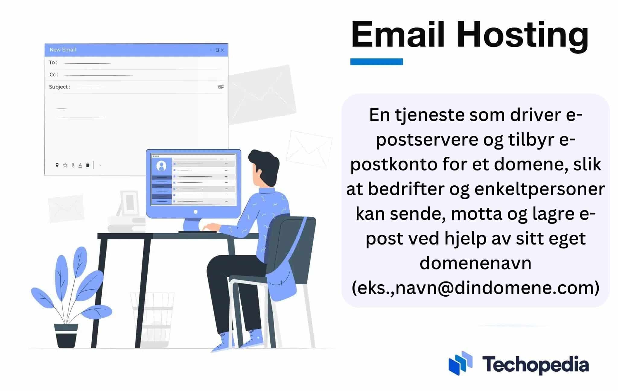 Techopedia forklarer email hosting