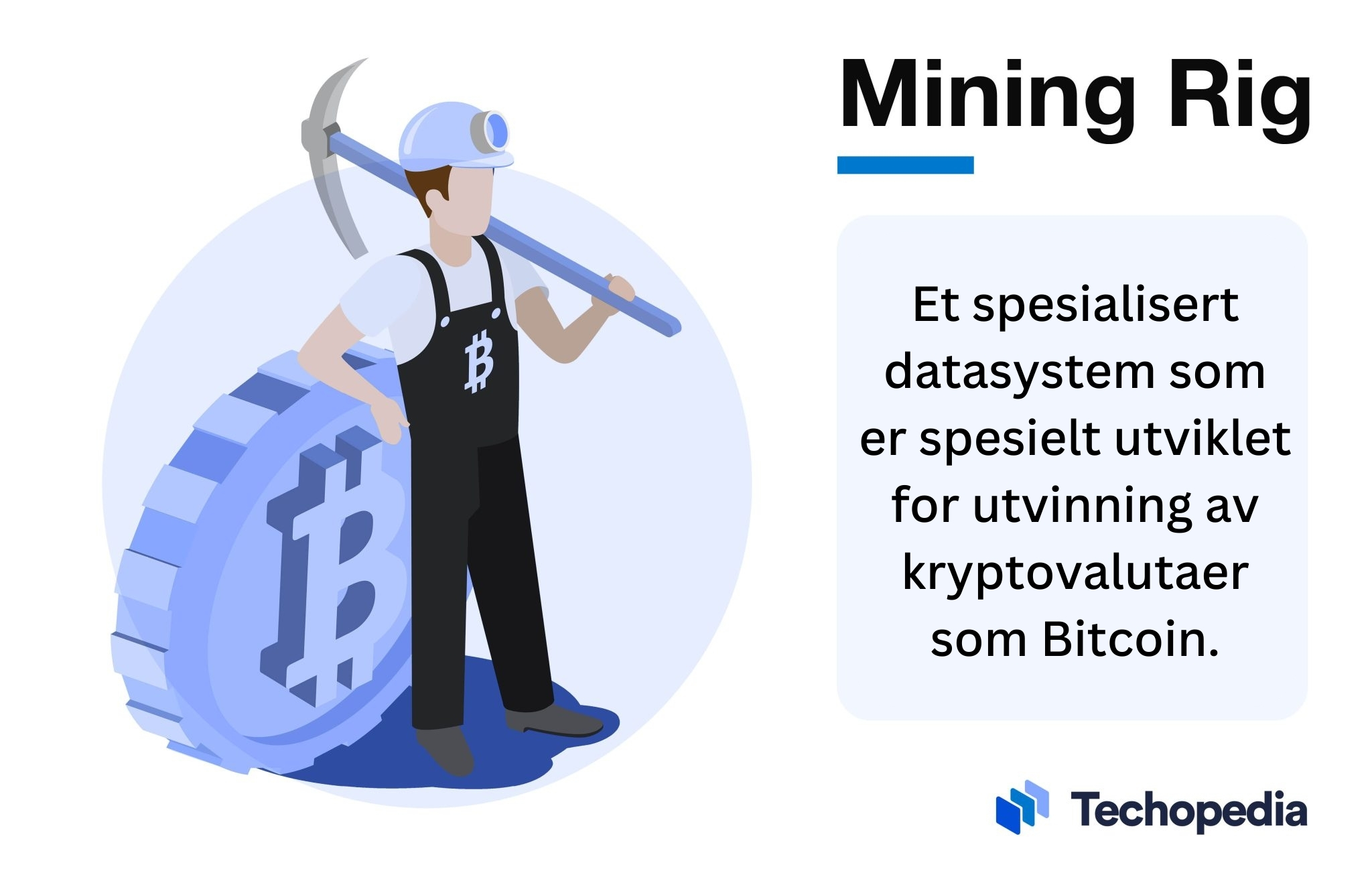 Illustasjon og forklaring av begrepet Mining Rig