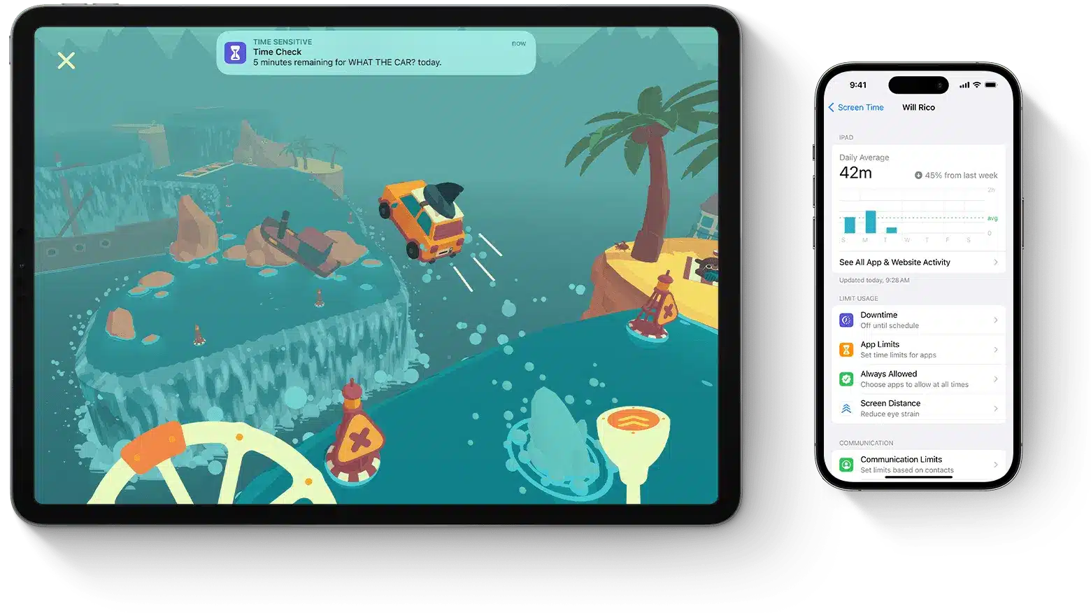 Apple skjermtid applikasjon