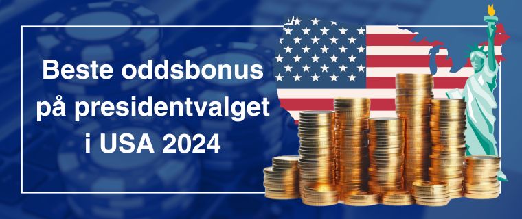 Beste oddsbonus på presidentvalget i USA 2024