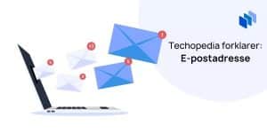 E-postadresse forklart av Techopedia illustrasjonsgrafikk