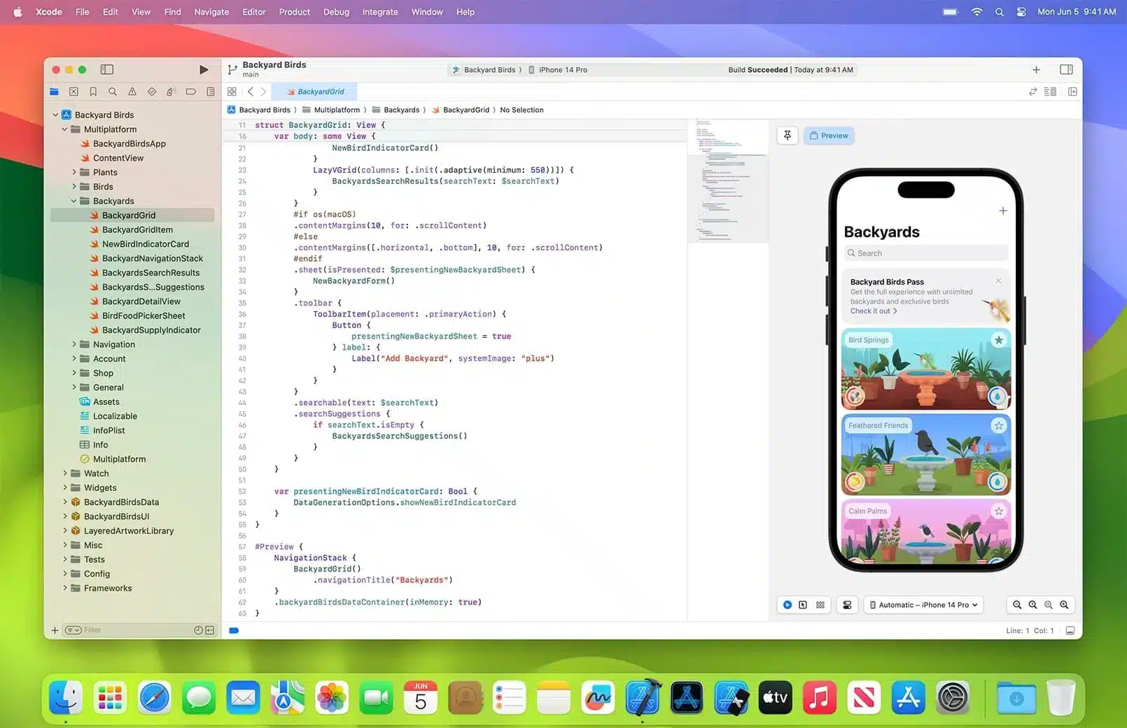 Med Xcode kan du utvikle, teste og distribuere apper for alle Apple-plattformer