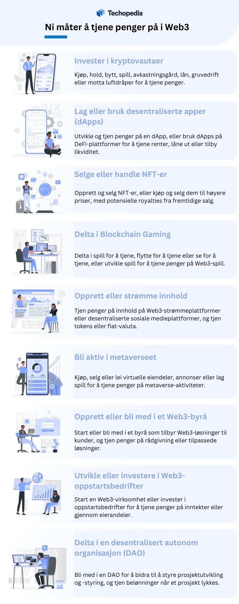 Ni måter å tjene penger på i Web3