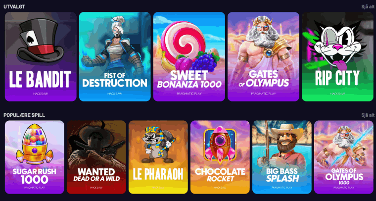 Fast Slots Casino spillutvalg