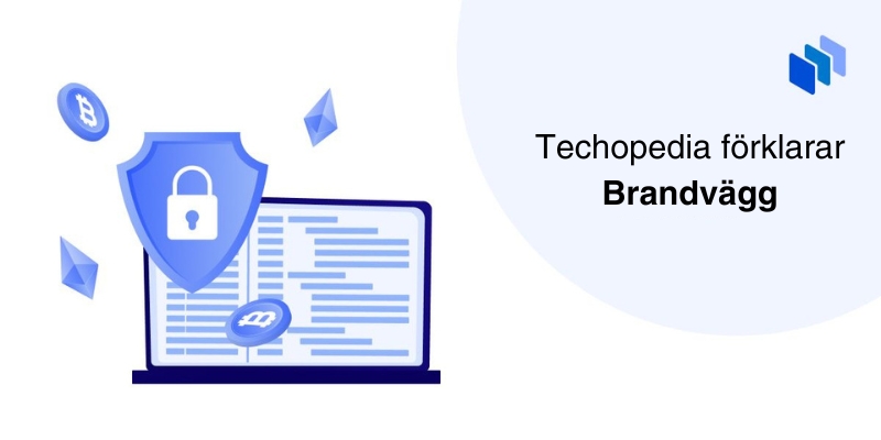 Thumbnail med laptop och säkerhetssköldar som föreställer en brandvägg