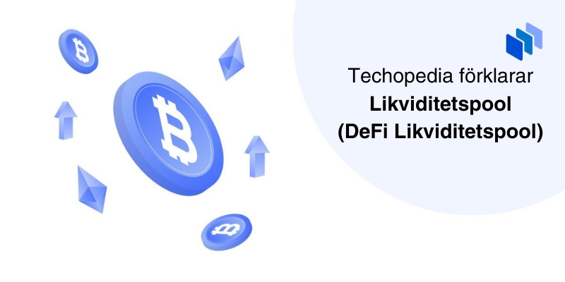 Bitcoin och Ether symboliserar DeFi likviditetspool.