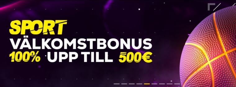 Skärmbild på bettingsida bonus för nya spelare