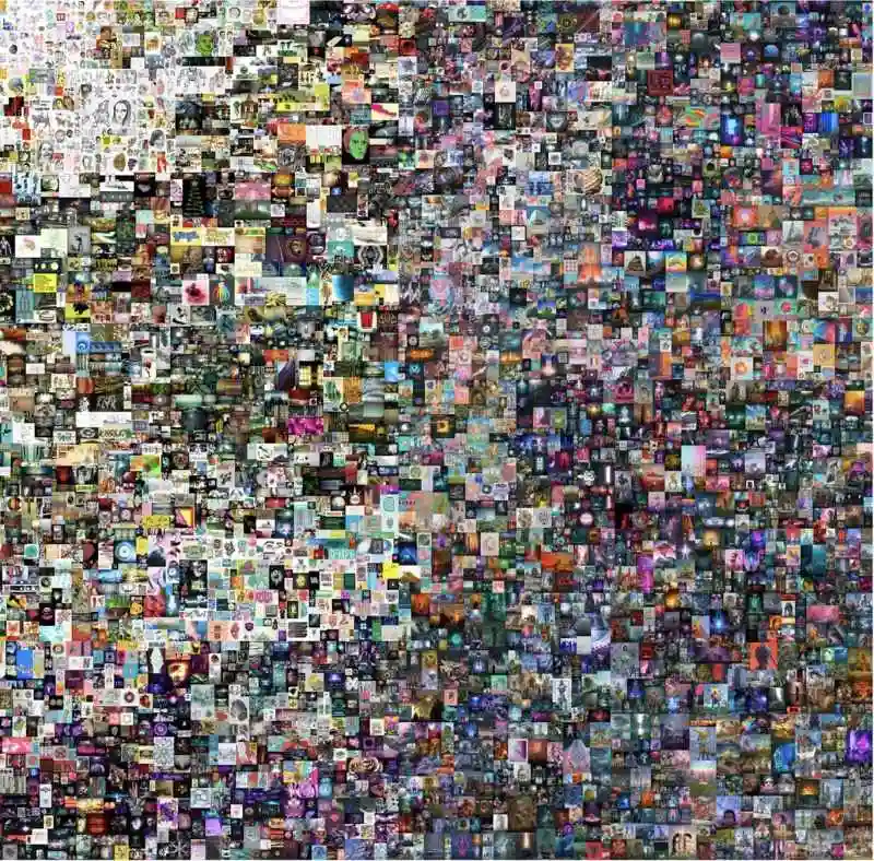Beeples NFT-verk Everydays: The First 5000 Days.