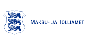 Logo för Estonian Tax And Customs Board på estländska.