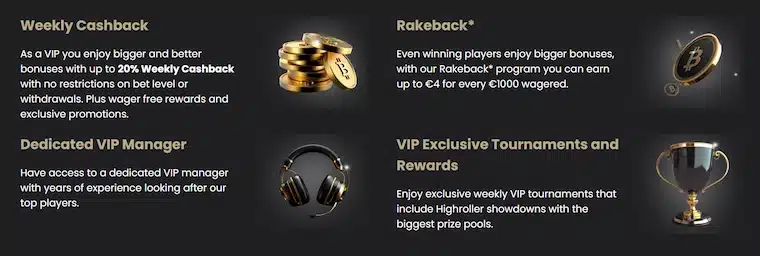VIP-förmåner på Lucky Block.