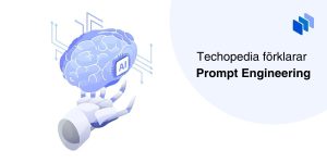 AI representation och text Technopedia förklarar Prompt Engineering