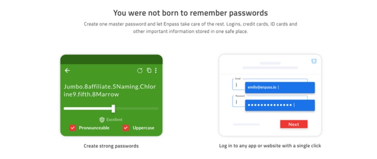 Information om Enpass lösenordshantering