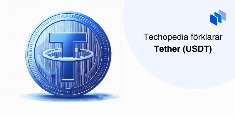 Bild av en Tether (USDT) mynt, symboliserar stabil valuta i kryptovalutavärlden.