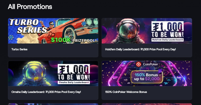 Bonus kampanjer på CoinPoker.