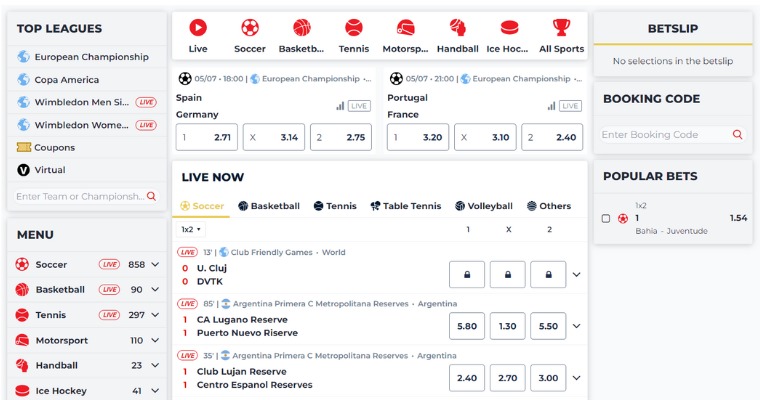 Supacasi sportsbook för online betting.