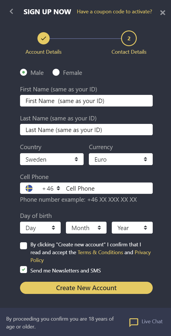 Komplettera din profil