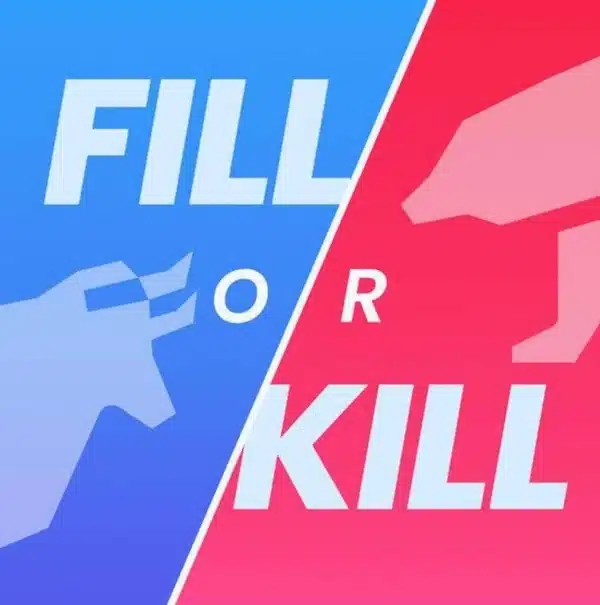 Logo för aktiepodden Fill or Kill.