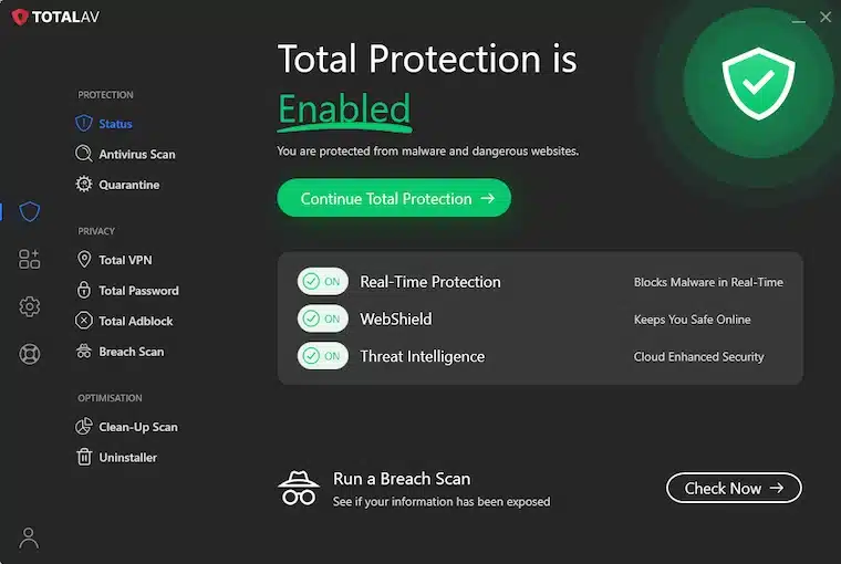 Känn dig säker från skadlig kod och malware