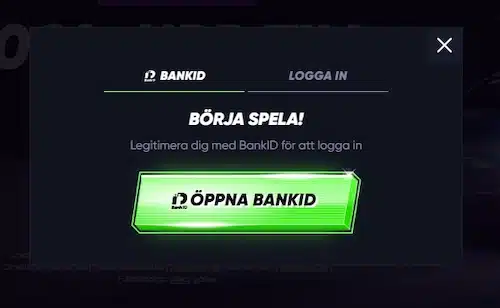 Klicka dig vidare till insättning