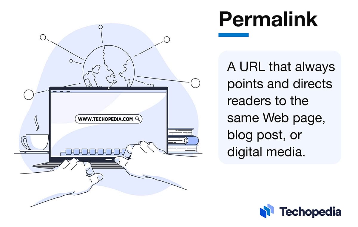 Image explaining the meaning of permalink
