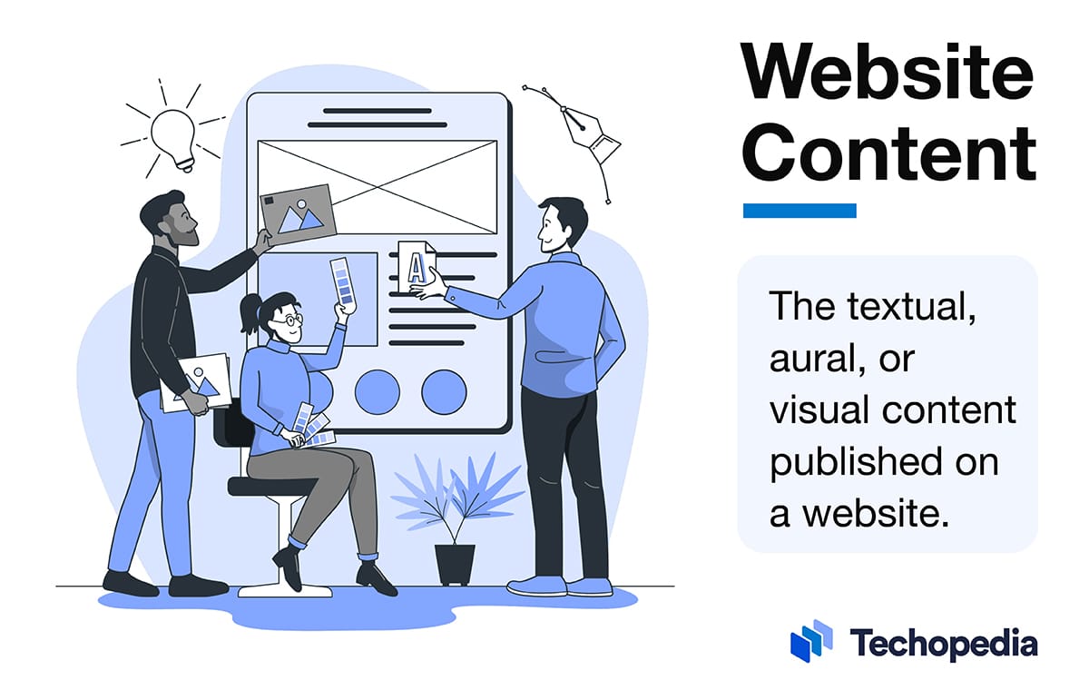 Image explaining the meaning of website content
