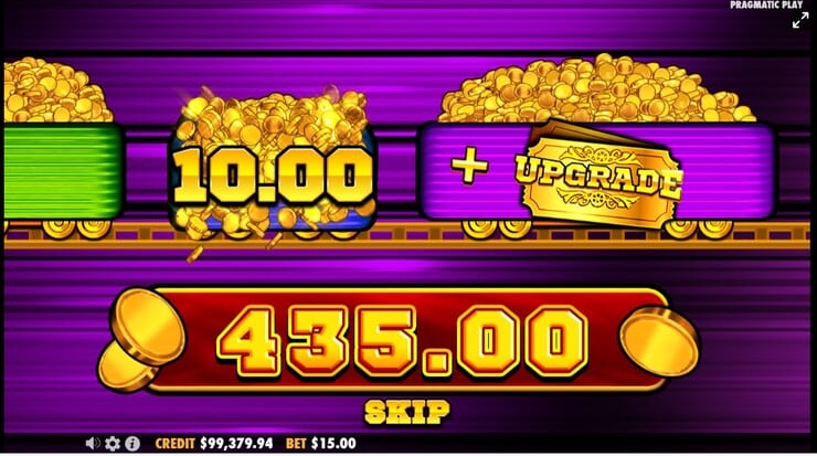 Gold Train slot bonus feature